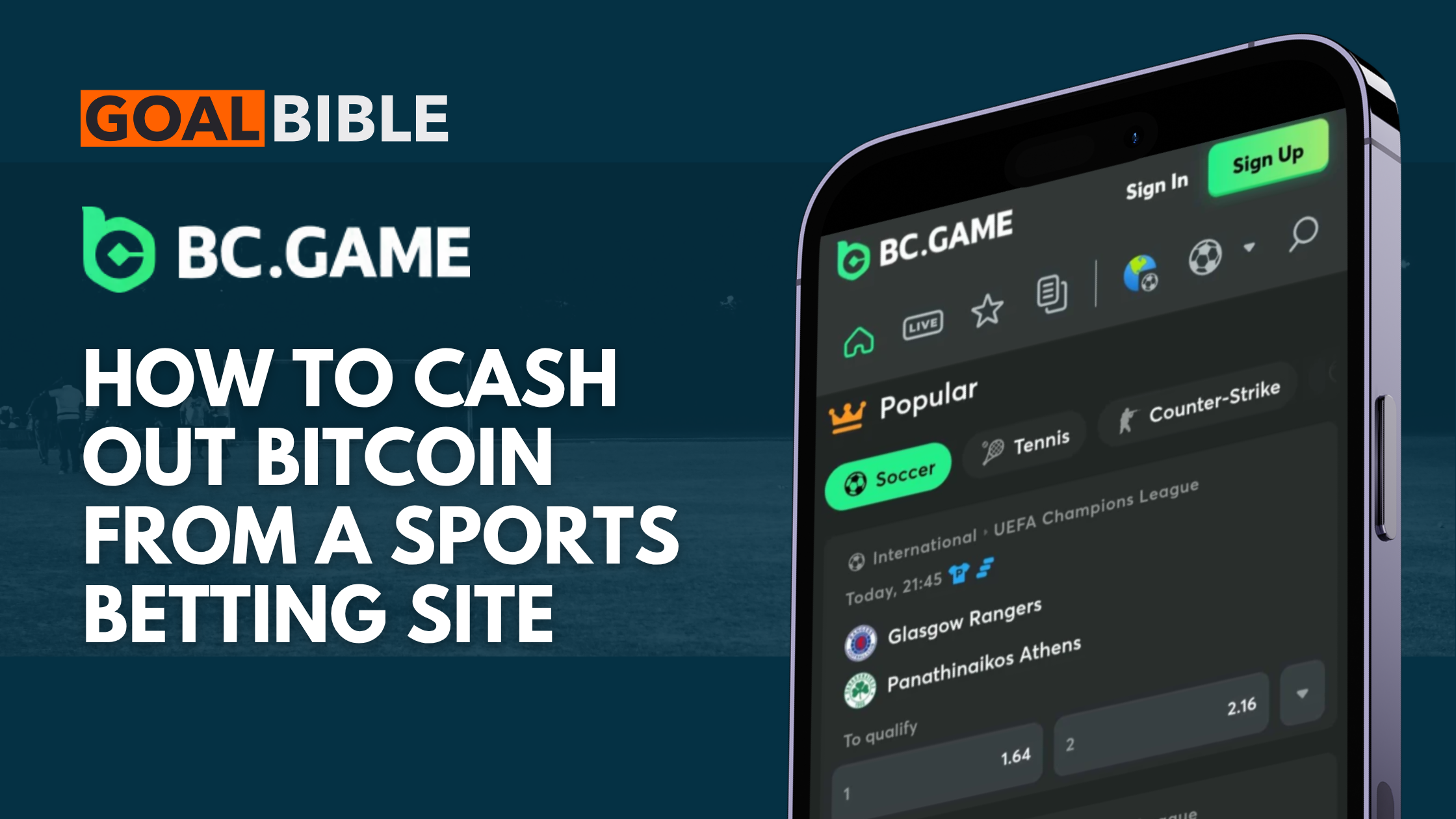 How to Cash Out Bitcoin from a Sports Betting Site - Using BC.Game as Example