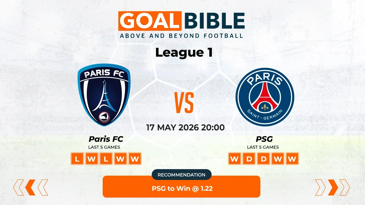 Paris FC vs PSG Free Prediction & Betting Tips | May 2026