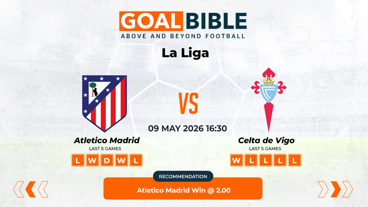 Atletico Madrid vs Celta de Vigo Free Prediction & Betting Tips | May 2026