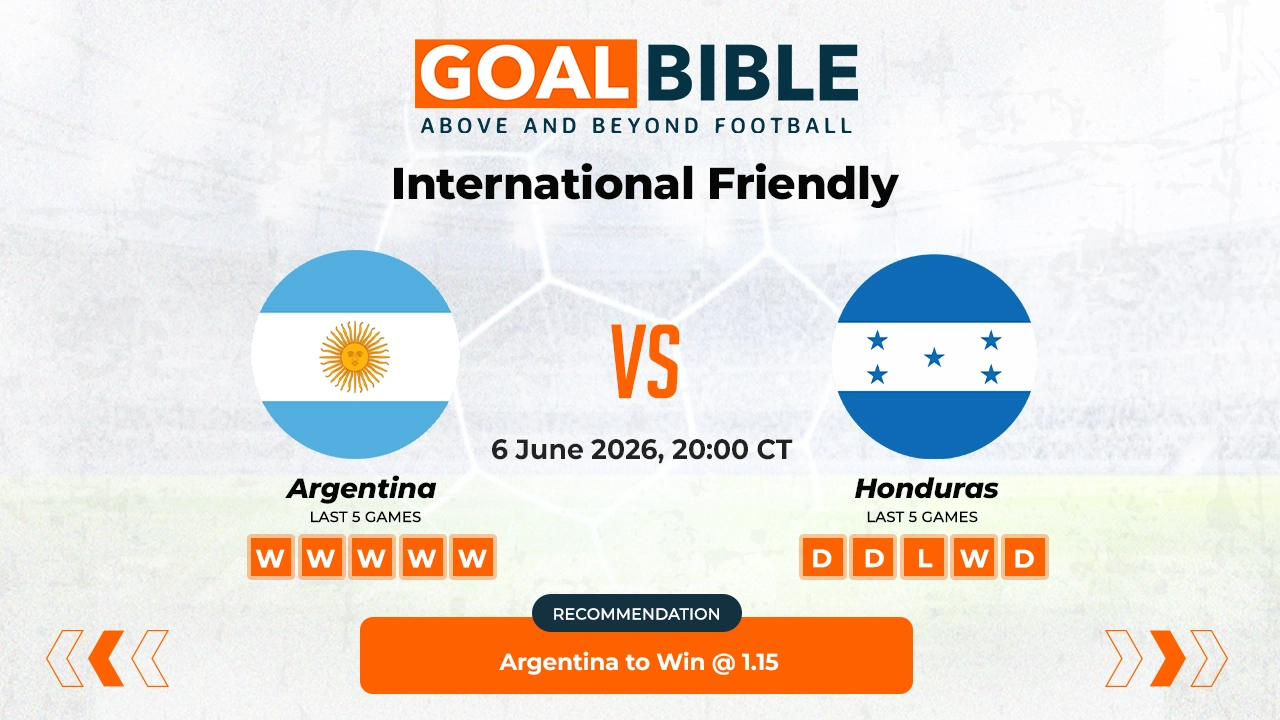 Argentina vs Honduras Free Prediction and Betting Tips | June 2026