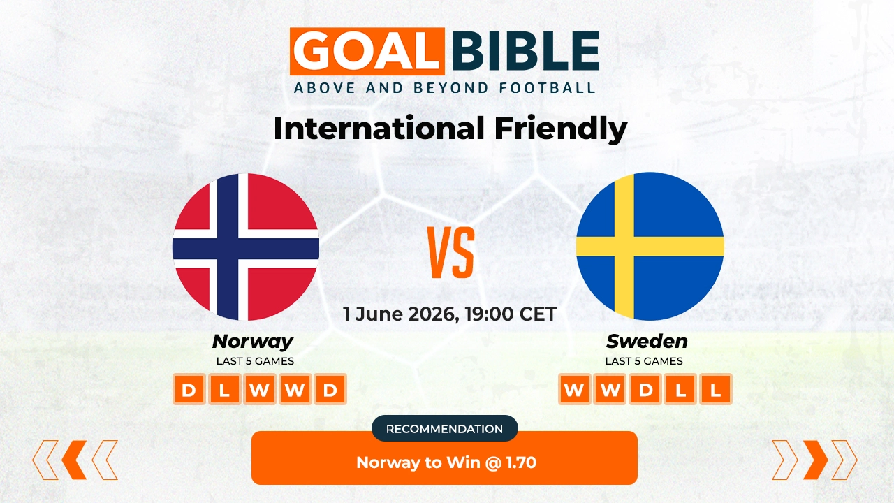 Norway vs Sweden Free Prediction and Betting Tips | June 2026