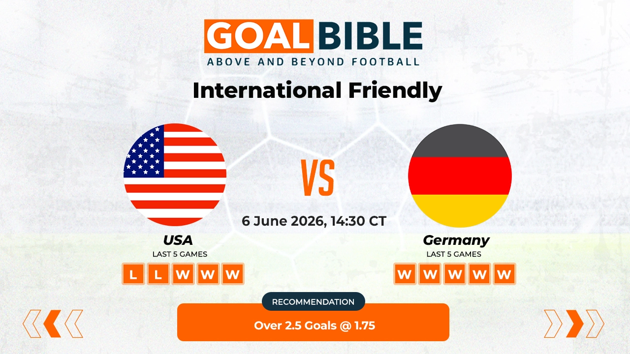 USA vs Germany Free Prediction and Betting Tips | June 2026
