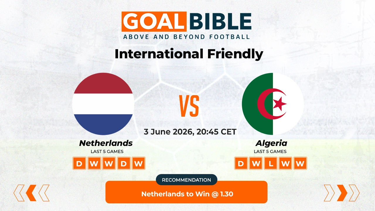Netherlands vs Algeria Free Prediction and Betting Tips | June 2026