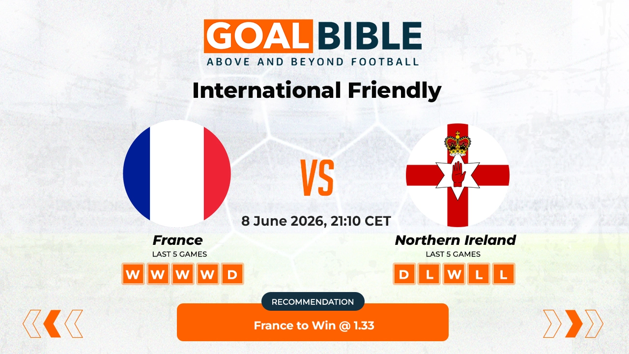 France vs Northern Ireland Free Prediction and Betting Tips | June 2026