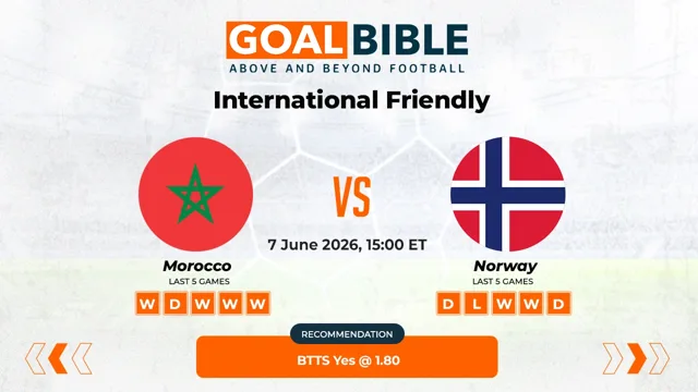 Morocco vs Norway Free Prediction and Betting Tips | June 2026