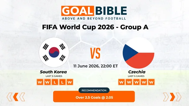 South Korea vs Czechia Free Prediction and Betting Tips | June 2026