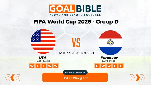 USA vs Paraguay Free Prediction and Betting Tips | June 2026