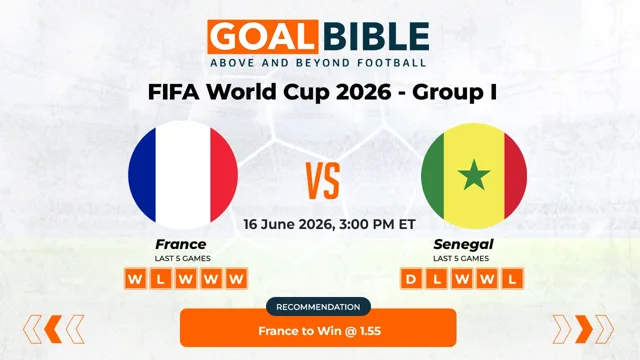 France vs Senegal Free Prediction and Betting Tips | June 2026