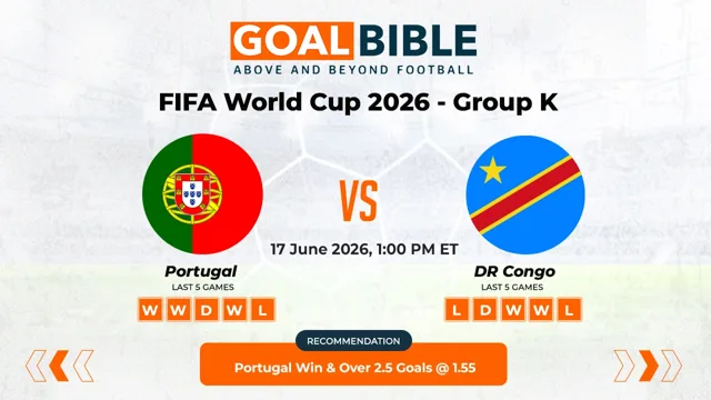 Portugal vs DR Congo Free Prediction and Betting Tips | June 2026