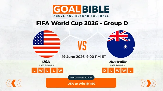 USA vs Australia Free Prediction and Betting Tips | June 2026