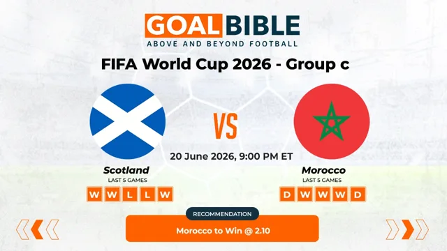 Scotland vs Morocco Free Prediction and Betting Tips | June 2026