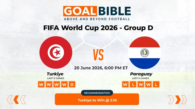 Turkiye vs Paraguay Free Prediction and Betting Tips | June 2026