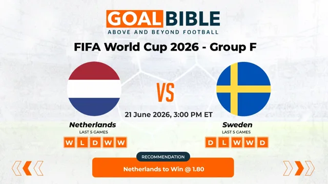 Netherlands vs Sweden Free Prediction and Betting Tips | June 2026