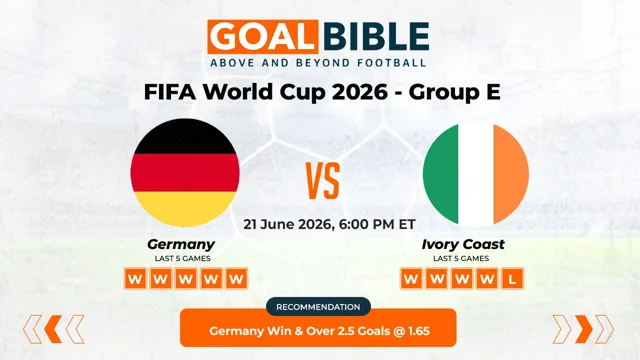 Germany vs Ivory Coast Free Prediction and Betting Tips | June 2026