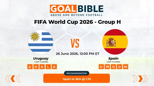 Uruguay vs Spain Free Prediction and Betting Tips | June 2026
