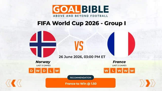 Norway vs France Free Prediction and Betting Tips | June 2026