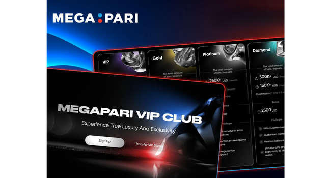 Megapari VIP players bonuses and promotion