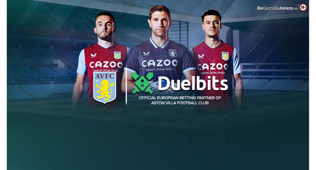 Aston Villa is Duelbits regional betting partner