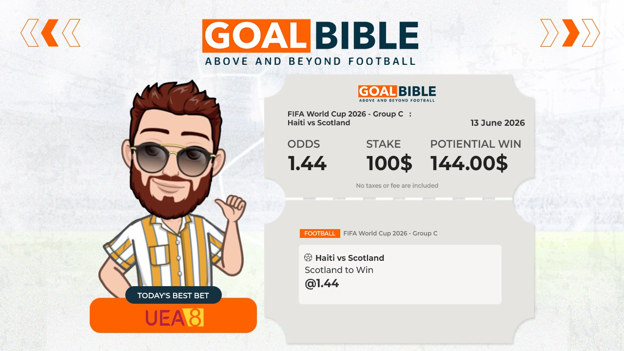 FIFA World Cup 2026 Group C Haiti vs Scotland best & free betting tips with UEA8 by GoalBible.