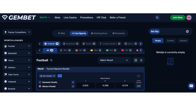 GemBet Sportsbook for Malaysia and Singapore