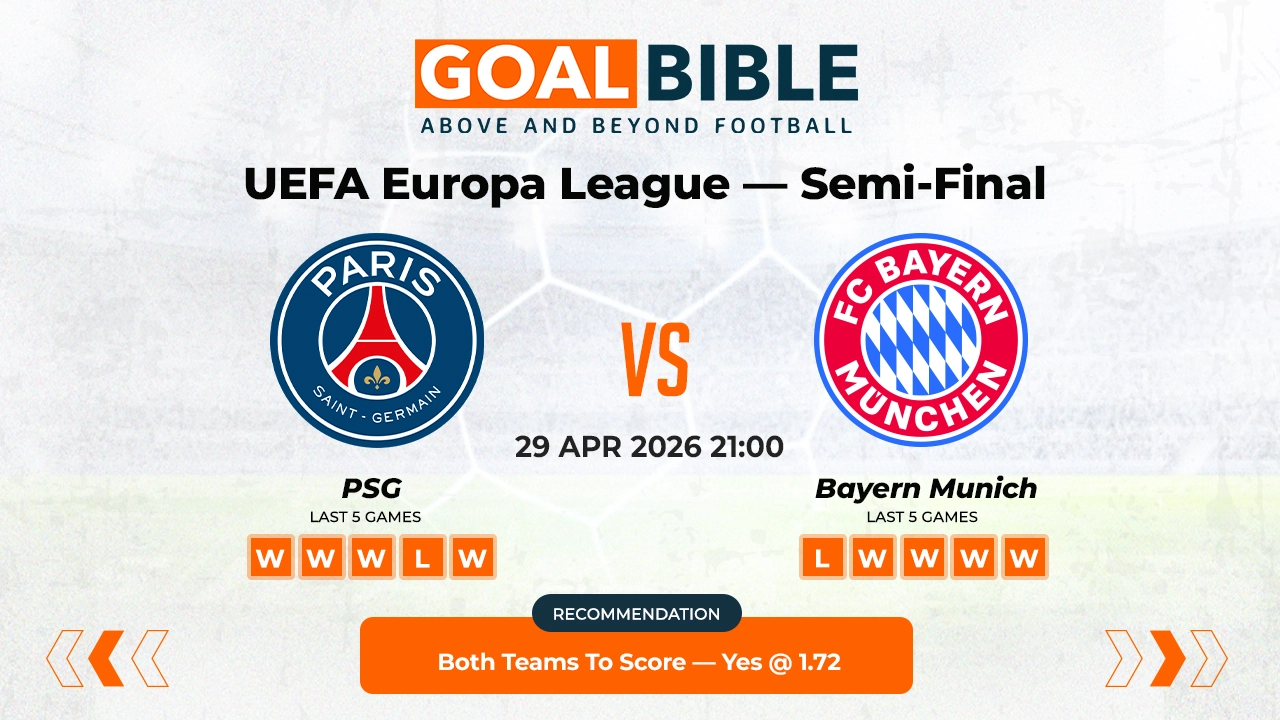 PSG vs Bayern Munich UEFA Champions League Best and Free Prediction Odds and Stats by GoalBible.