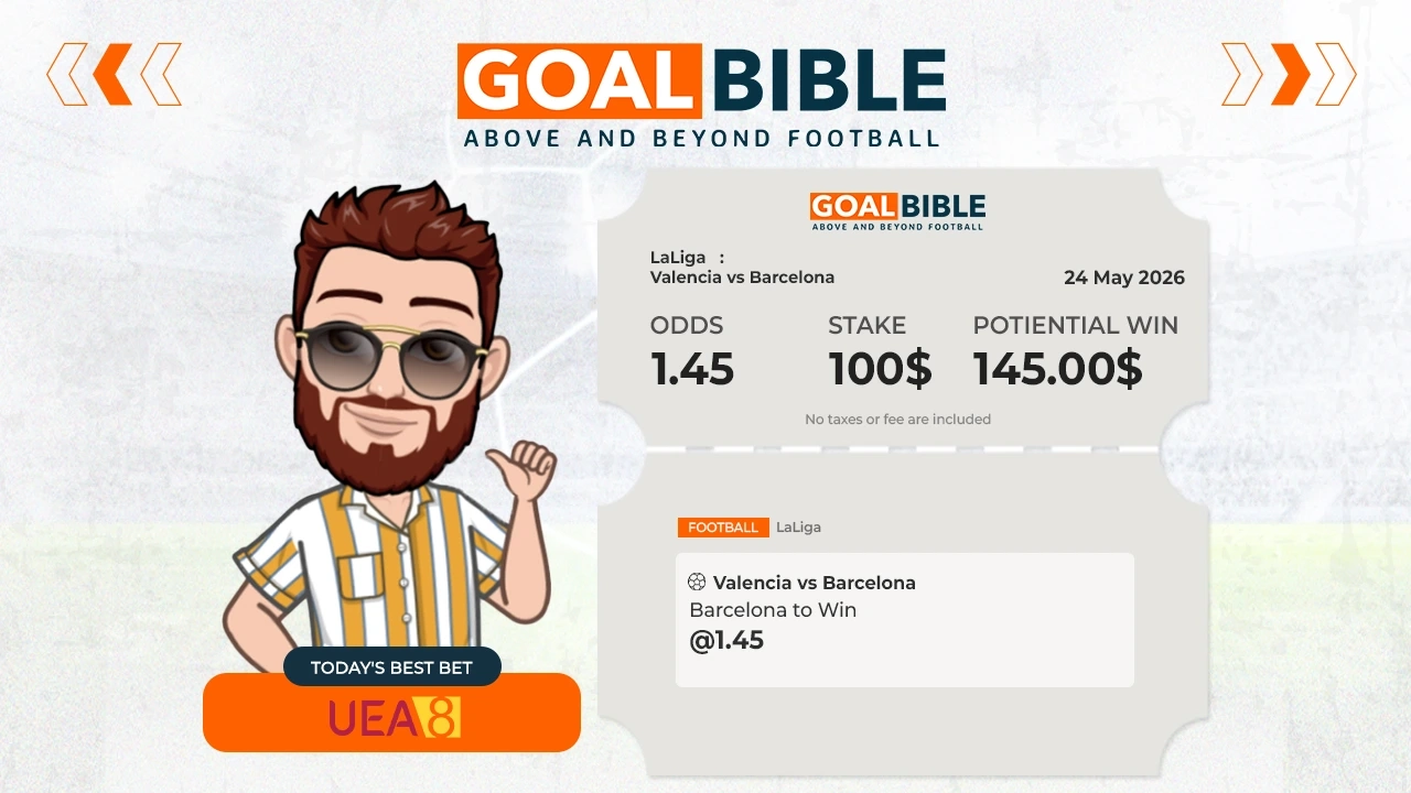 LaLiga Valencia vs Barcelona best & free betting tips with UEA8 by GoalBible.