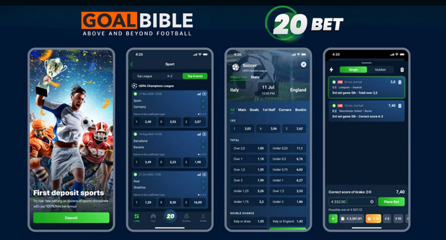 GoalBible Honest and Complete Review on 20Bet and 20Sports offering