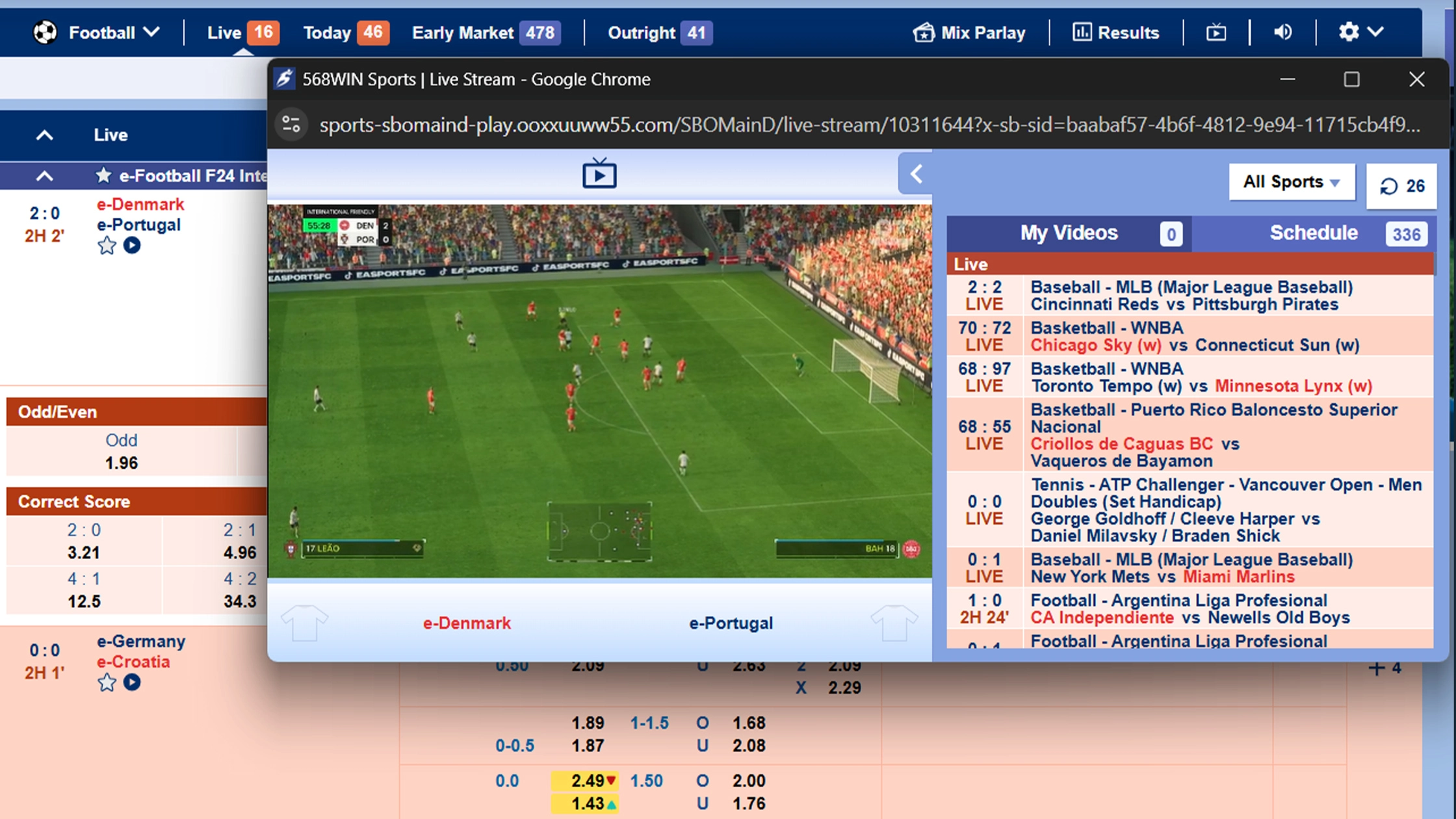 Sbobet live betting experience