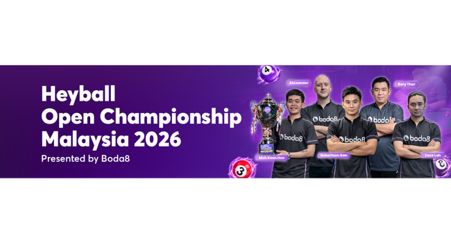Boda8 latest sponsorship on Heyball Open Championship