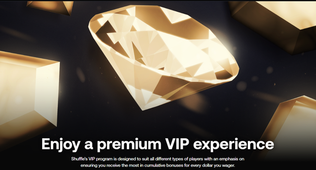 VIP Progam and Perks for Shuffle Casino VIP players