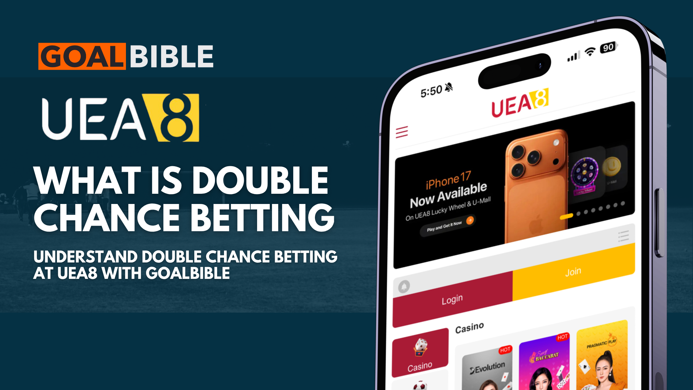 Understand Double Chance Betting at UEA8 Malaysia with GoalBible Sports Betting expert