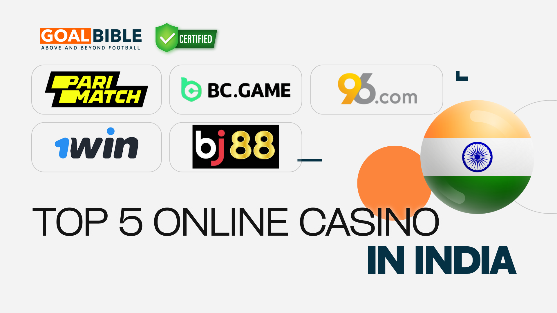 Top 5 Best and Trusted Online Casino for Sports Betting players in India verifed by GoalBible Expert Punters
