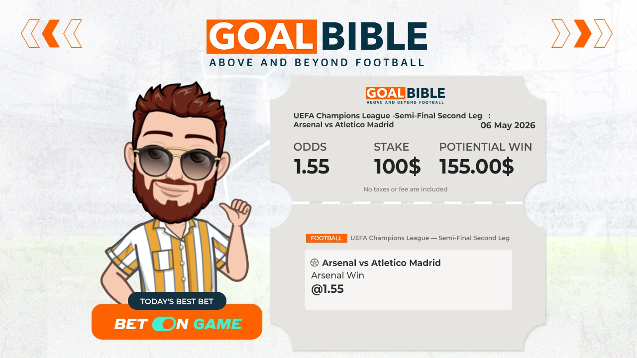 UEFA Champions League Arsenal vs Atletico Madrid best & free betting tips with Betongame by GoalBible.