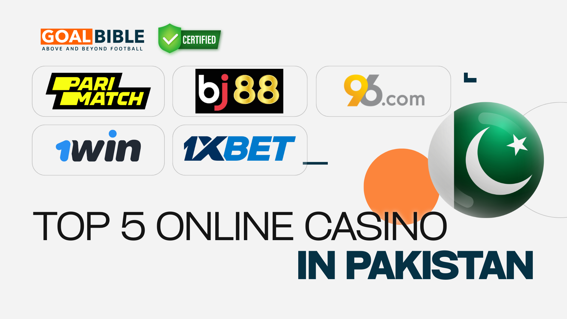 The Latest Top 5 Best and Trusted Online Casino for Sports Betting players in Pakistan verifed by GoalBible Expert Punters 2026