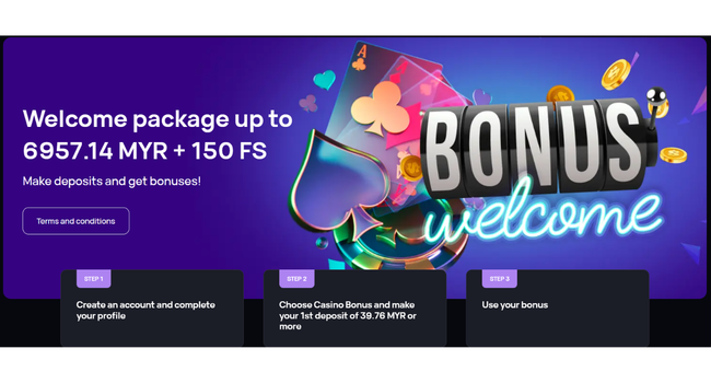 Betongame welcome bonus with free spin