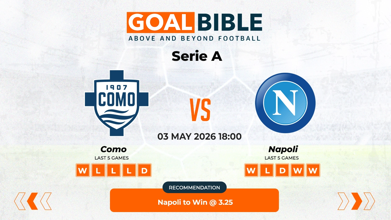 Como vs Napoli Serie A Best and Free Prediction Odds and Stats by GoalBible.
