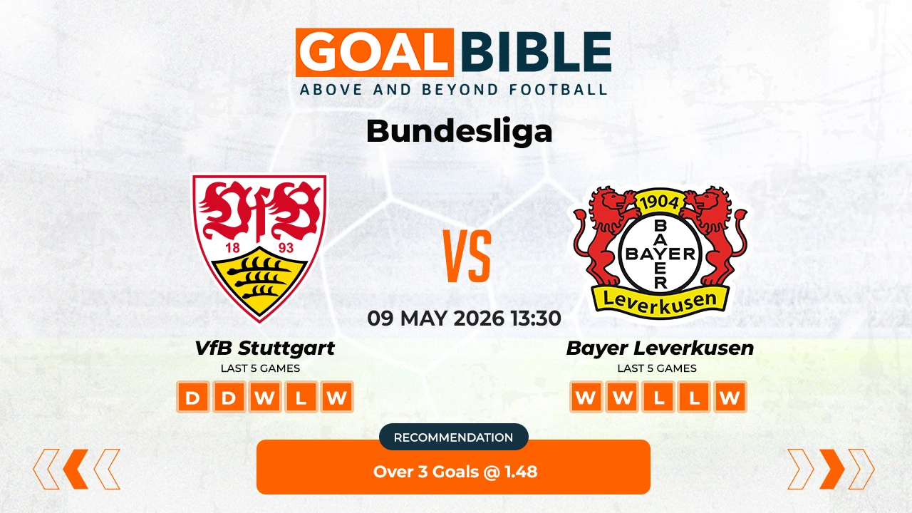 VfB Stuttgart vs Bayer Leverkusen Bundesliga Best and Free Prediction Odds and Stats by GoalBible.