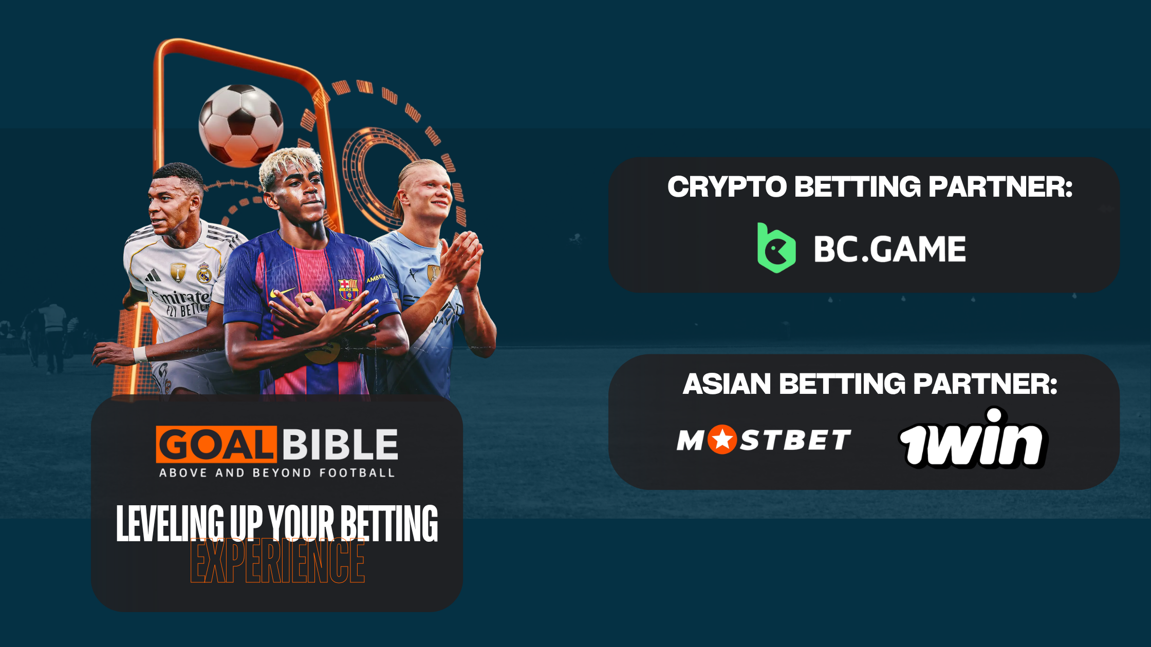 GoalBible partnered with 1Win BC Game and Mostbet as Sports betting content publisher