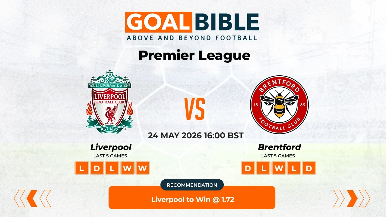  Liverpool vs Brentford Premier League Best and Free Prediction Odds and Stats by GoalBible.