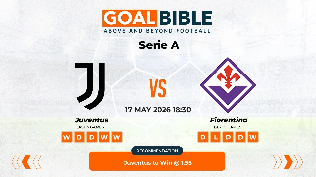 Juventus vs ACF Fiorentina Serie A Best and Free Prediction Odds and Stats by GoalBible.